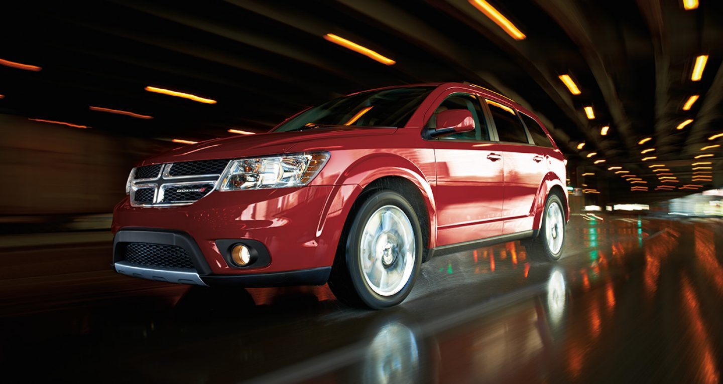 2018 Dodge Journey Front Red Driving Exterior